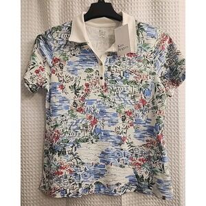 NEW Kim Rogers Women's Polo Shirt Size Medium Perfectly Soft 100% Cotton